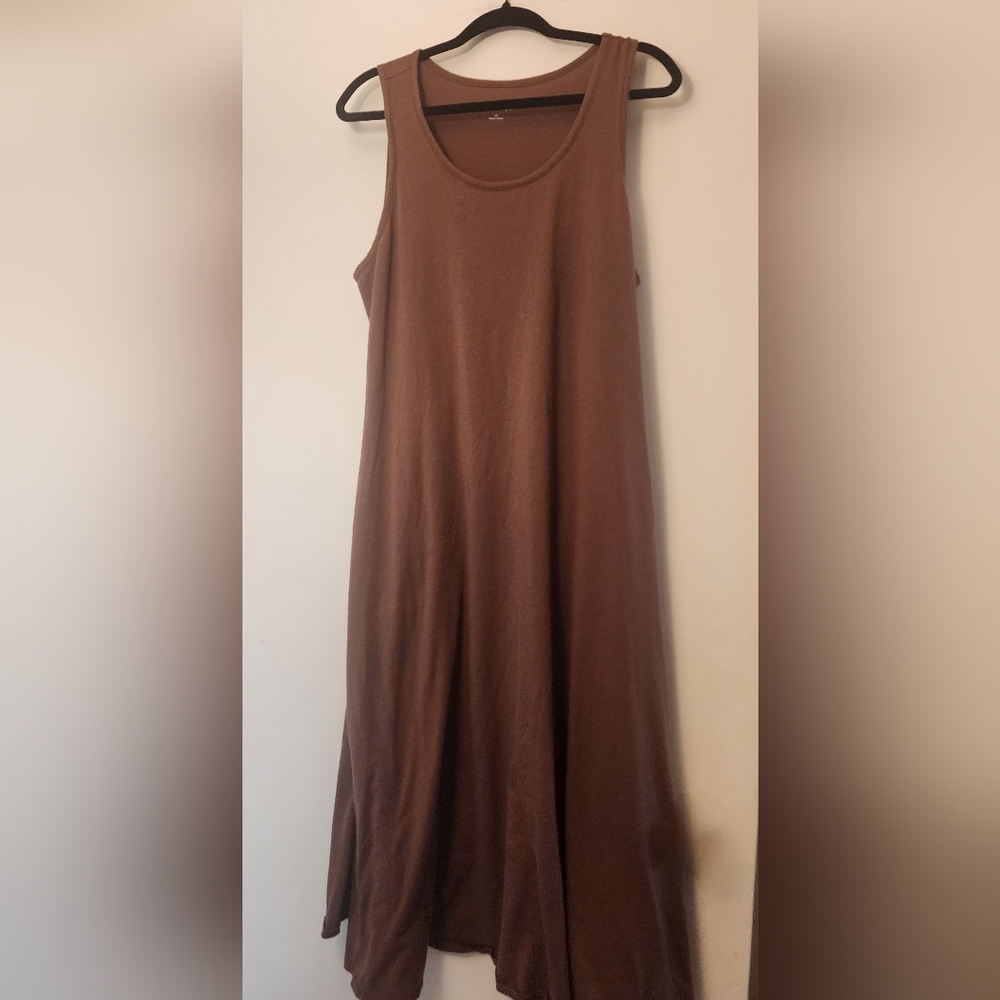 Soft Surroundings Chocolate Maxi Dress